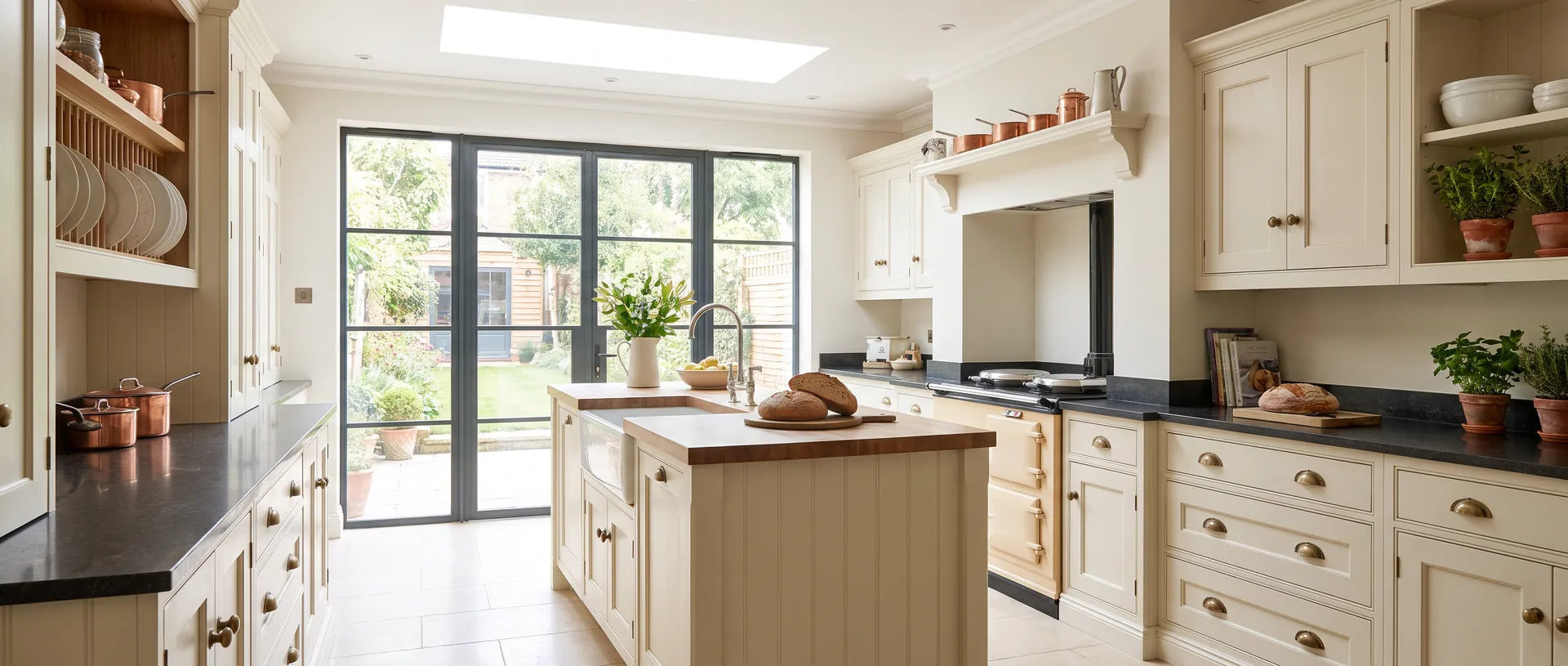 Traditional style kitchen installation