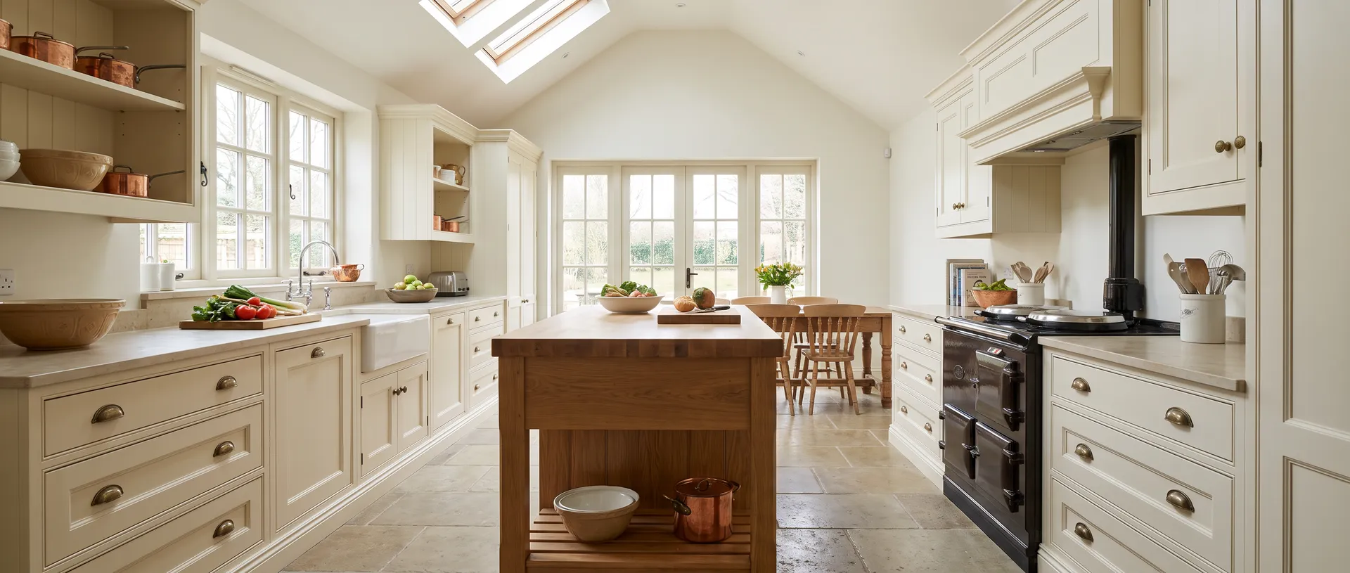 Traditional style kitchen installation