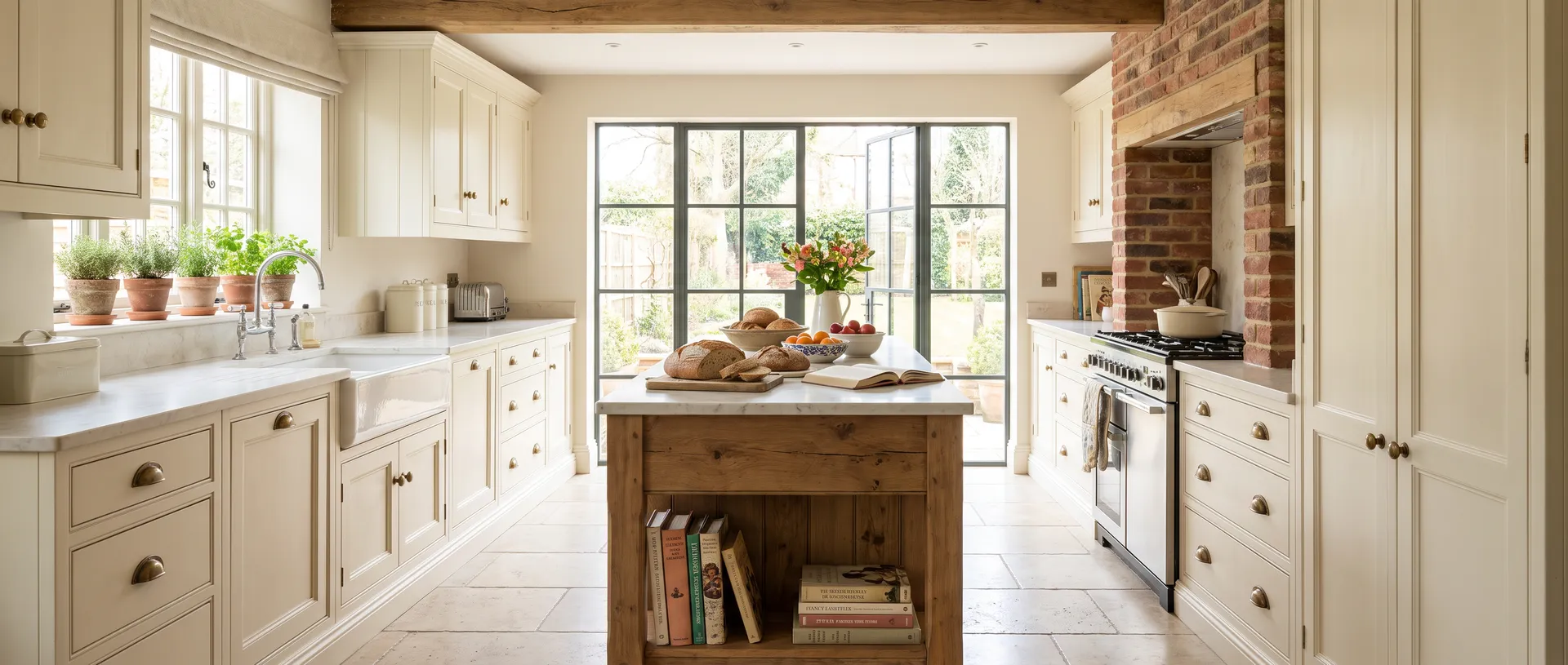 Traditional style kitchen installation