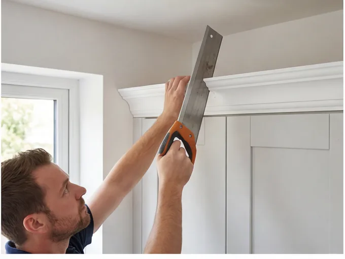Cornice and trim finishing for German kitchen in Binley