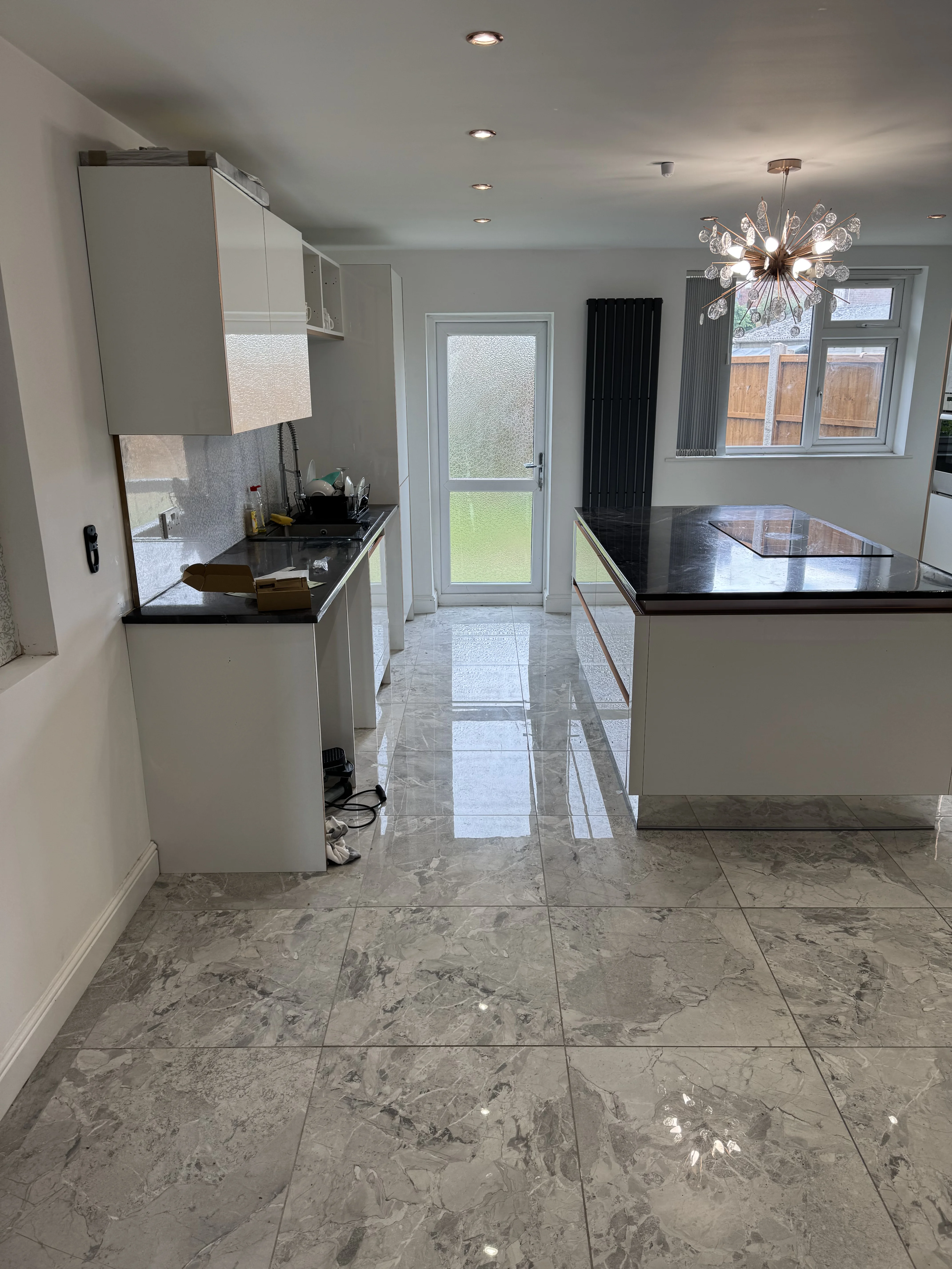 Dekton worktop stage, Wren Kenilworth kitchen