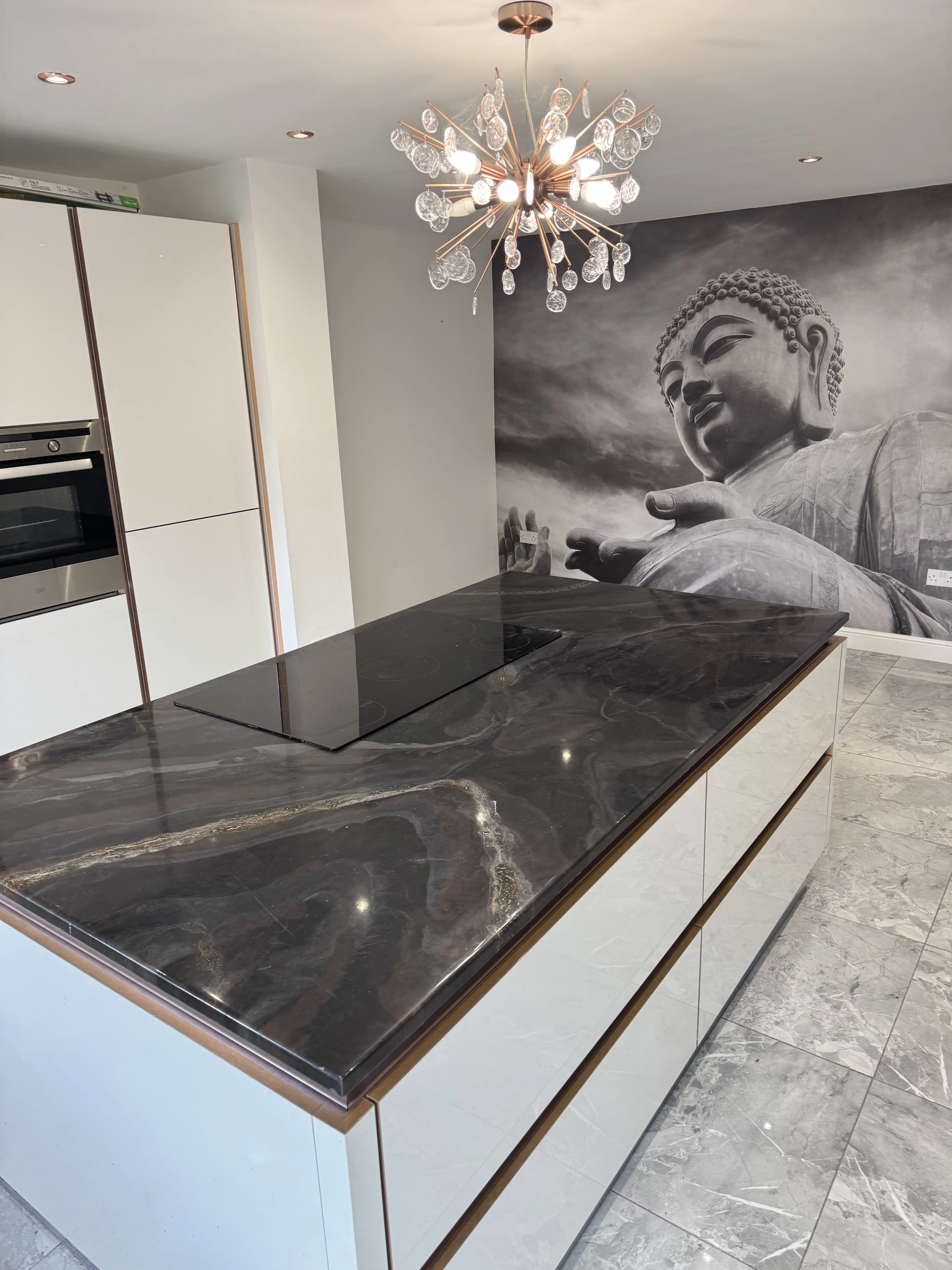 Wren kitchen installation in progress, Kenilworth