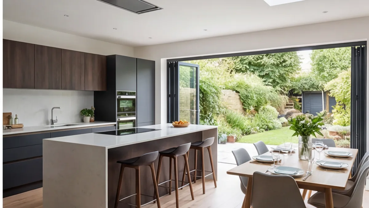 Modern kitchen in a Binley period property